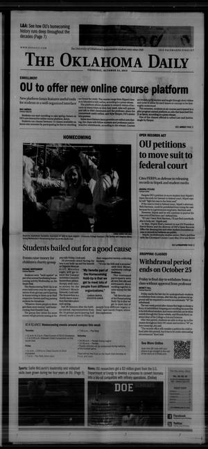 The Oklahoma Daily (Norman, Okla.), Vol. 99, No. 48, Ed. 1 Thursday, October 24, 2013