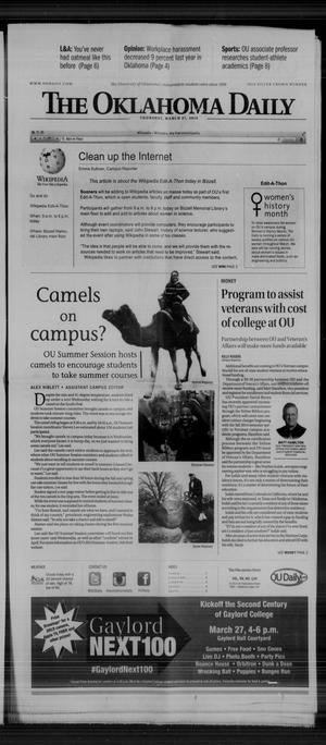 The Oklahoma Daily (Norman, Okla.), Vol. 99, No. 124, Ed. 1 Thursday, March 27, 2014