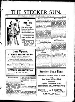 The Stecker Sun. (Stecker, Okla.), Vol. 1, No. 2, Ed. 1 Thursday, May 6, 1909