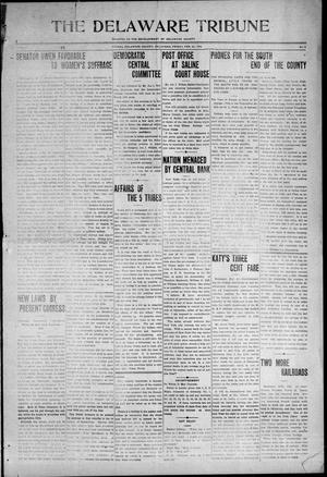 The Delaware Tribune (Kansas, Okla.), Vol. 1, No. 8, Ed. 1 Friday, February 25, 1910