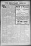 Thumbnail image of item number 1 in: 'The Delaware Tribune (Kansas, Okla.), Vol. 1, No. 36, Ed. 1 Friday, September 9, 1910'.