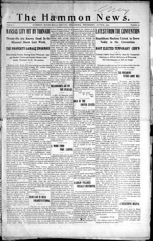 The Hammon News. (Hammon, Okla.), Vol. 2, No. 40, Ed. 1 Thursday, June 20, 1912
