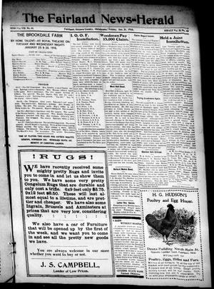 The Fairland News--Herald (Fairland, Okla.), Vol. 8, No. 44, Ed. 1 Friday, January 21, 1916