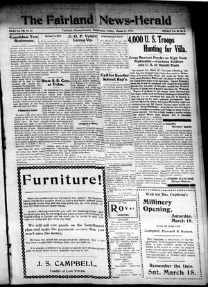 The Fairland News--Herald (Fairland, Okla.), Vol. 8, No. 52, Ed. 1 Friday, March 17, 1916