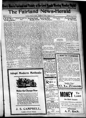 The Fairland News--Herald (Fairland, Okla.), Vol. 9, No. 2, Ed. 1 Friday, March 31, 1916
