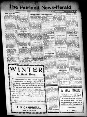 The Fairland News--Herald (Fairland, Okla.), Vol. 9, No. 32, Ed. 1 Friday, October 27, 1916