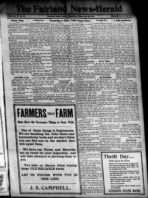 The Fairland News--Herald (Fairland, Okla.), Vol. 9, No. 45, Ed. 1 Friday, January 26, 1917