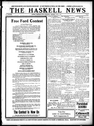 The Haskell News (Haskell, Okla.), Vol. 13, No. 25, Ed. 1 Thursday, November 17, 1921
