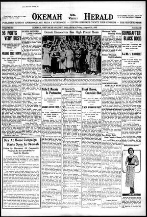 Okemah Semi-Weekly Herald (Okemah, Okla.), Vol. 3, No. 23, Ed. 1 Friday, August 23, 1935