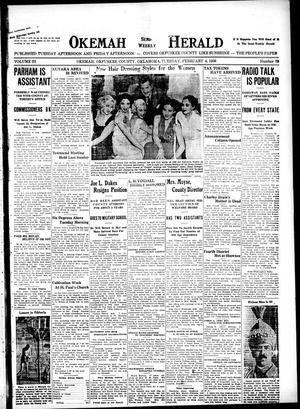 Okemah Semi-Weekly Herald (Okemah, Okla.), Vol. 3, No. 70, Ed. 1 Tuesday, February 4, 1936
