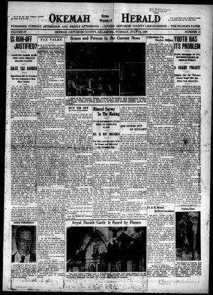 Okemah Semi-Weekly Herald (Okemah, Okla.), Vol. 4, No. 11, Ed. 1 Tuesday, July 14, 1936