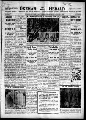Okemah Semi-Weekly Herald (Okemah, Okla.), Vol. 4, No. 19, Ed. 1 Tuesday, August 11, 1936