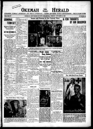 Okemah Semi-Weekly Herald (Okemah, Okla.), Vol. 4, No. 42, Ed. 1 Friday, October 30, 1936