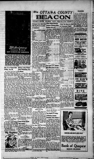 Primary view of object titled 'The Ottawa County Beacon (Quapaw, Okla.), Vol. 15, Ed. 1 Friday, February 4, 1949'.