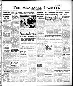 Primary view of object titled 'The Anadarko Gazette (Anadarko, Okla.), Vol. 16, No. 33, Ed. 1 Thursday, October 2, 1941'.