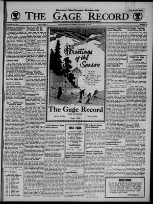 The Gage Record (Gage, Okla.), Vol. 53, No. 40, Ed. 1 Thursday, December 24, 1953