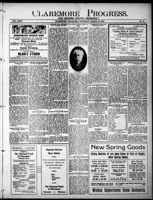 Claremore Progress. And Rogers County Democrat (Claremore, Okla.), Vol. 24, No. 6, Ed. 1 Thursday, March 16, 1916
