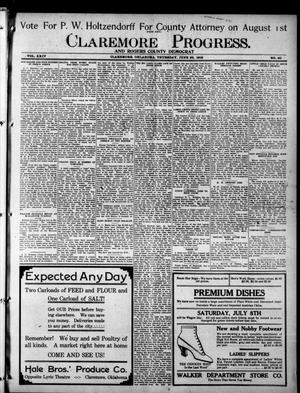 Claremore Progress. And Rogers County Democrat (Claremore, Okla.), Vol. 24, No. 20, Ed. 1 Thursday, June 22, 1916