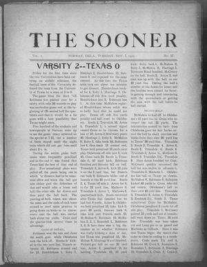 The Sooner (Norman, Okla.), Vol. 1, No. 17, Ed. 1 Tuesday, November 7, 1905
