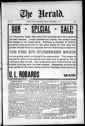 The Herald. (Miami, Indian Terr.), Vol. 9, No. 4, Ed. 1 Friday, December 12, 1902