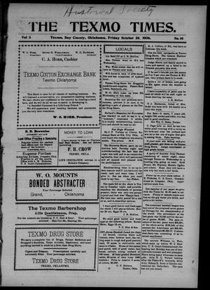 The Texmo Times. (Texmo, Okla. Terr.), Vol. 3, No. 16, Ed. 1 Friday, October 26, 1906