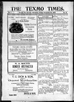 The Texmo Times. (Texmo, Okla.), Vol. 4, No. 24, Ed. 1 Friday, December 20, 1907