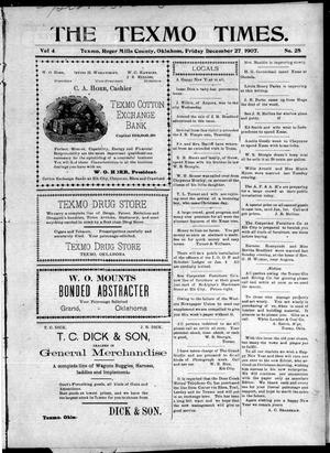 The Texmo Times. (Texmo, Okla.), Vol. 4, No. 25, Ed. 1 Friday, December 27, 1907