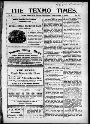 The Texmo Times. (Texmo, Okla.), Vol. 5, No. 37, Ed. 1 Friday, March 19, 1909