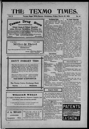 The Texmo Times. (Texmo, Okla.), Vol. 6, No. 41, Ed. 1 Friday, March 25, 1910