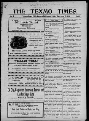 The Texmo Times. (Texmo, Okla.), Vol. 7, No. 36, Ed. 1 Friday, February 17, 1911