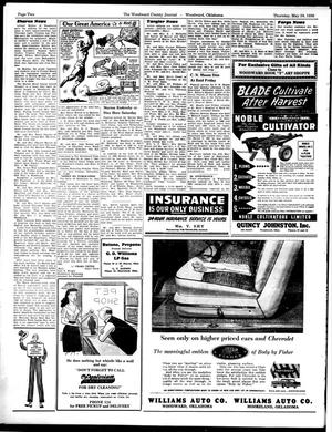 Primary view of object titled 'Woodward County Journal (Woodward, Okla.), Ed. 1 Thursday, May 24, 1956'.