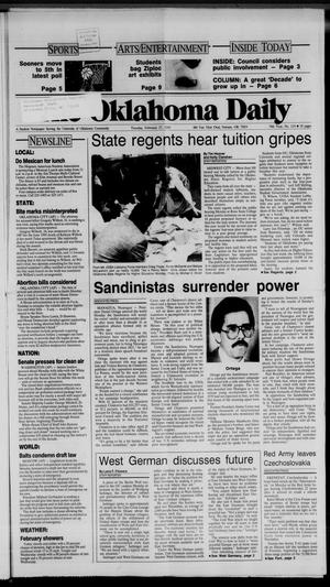 The Oklahoma Daily (Norman, Okla.), Vol. 74, No. 119, Ed. 1 Tuesday, February 27, 1990