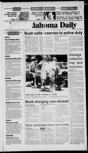 The Oklahoma Daily (Norman, Okla.), Vol. 75, No. 2, Ed. 1 Thursday, August 23, 1990