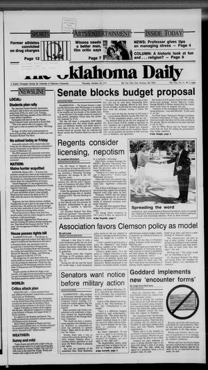 The Oklahoma Daily (Norman, Okla.), Vol. 75, No. 43, Ed. 1 Thursday, October 18, 1990