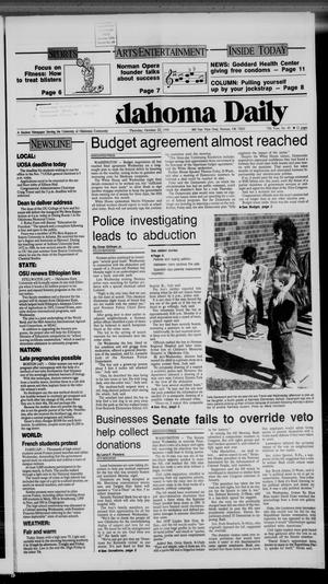 The Oklahoma Daily (Norman, Okla.), Vol. 75, No. 49, Ed. 1 Thursday, October 25, 1990