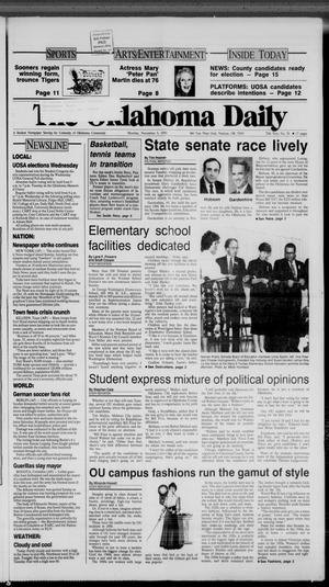 The Oklahoma Daily (Norman, Okla.), Vol. 75, No. 56, Ed. 1 Monday, November 5, 1990