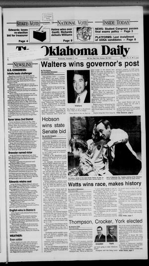 The Oklahoma Daily (Norman, Okla.), Vol. 75, No. 58, Ed. 1 Wednesday, November 7, 1990