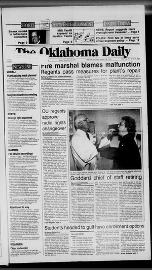 The Oklahoma Daily (Norman, Okla.), Vol. 75, No. 66, Ed. 1 Friday, November 16, 1990