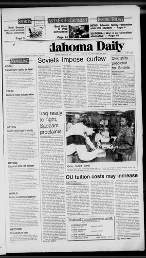 The Oklahoma Daily (Norman, Okla.), Vol. 75, No. 88, Ed. 1 Monday, January 14, 1991