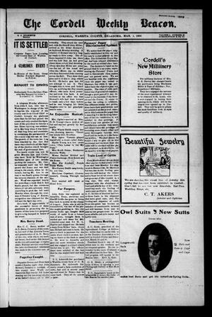 The Cordell Weekly Beacon. (Cordell, Okla.), Vol. 9, No. 32, Ed. 1 Thursday, March 1, 1906