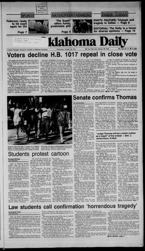 The Oklahoma Daily (Norman, Okla.), Vol. 76, No. 42, Ed. 1 Wednesday, October 16, 1991
