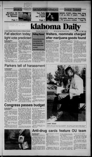 The Oklahoma Daily (Norman, Okla.), Vol. 76, No. 60, Ed. 1 Wednesday, November 6, 1991