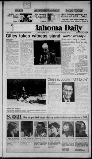 The Oklahoma Daily (Norman, Okla.), Vol. 76, No. 63, Ed. 1 Monday, November 11, 1991