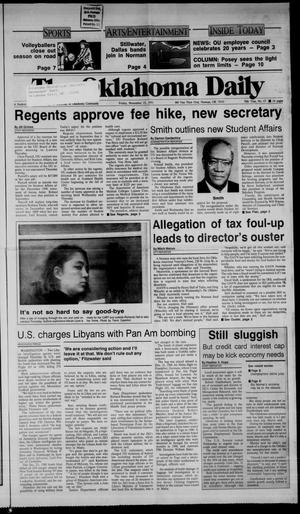 The Oklahoma Daily (Norman, Okla.), Vol. 76, No. 67, Ed. 1 Friday, November 15, 1991