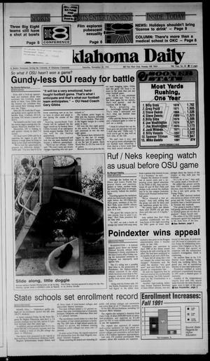 The Oklahoma Daily (Norman, Okla.), Vol. 76, No. 68, Ed. 1 Saturday, November 16, 1991