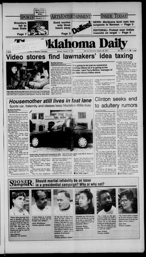 The Oklahoma Daily (Norman, Okla.), Vol. 76, No. 99, Ed. 1 Monday, January 27, 1992