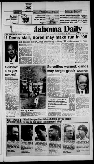 The Oklahoma Daily (Norman, Okla.), Vol. 76, No. 104, Ed. 1 Monday, February 3, 1992