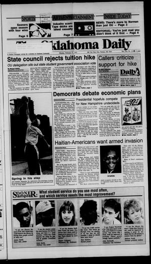 The Oklahoma Daily (Norman, Okla.), Vol. 76, No. 114, Ed. 1 Monday, February 17, 1992
