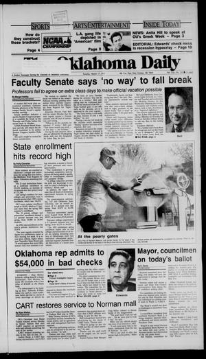 The Oklahoma Daily (Norman, Okla.), Vol. 76, No. 130, Ed. 1 Tuesday, March 17, 1992