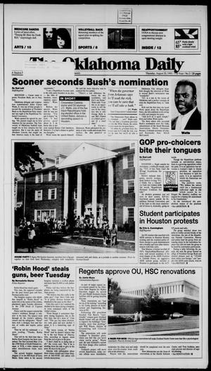 The Oklahoma Daily (Norman, Okla.), Vol. 77, No. 2, Ed. 1 Thursday, August 20, 1992